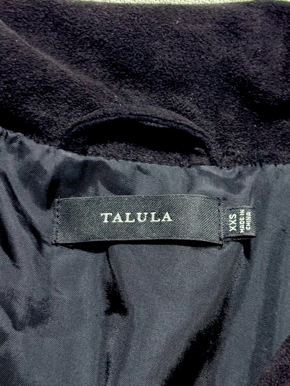 Talula Black Suede Moto Jacket for Aritzia